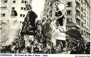 Oran - Boulevard Front de Mer - Carnaval - 1953